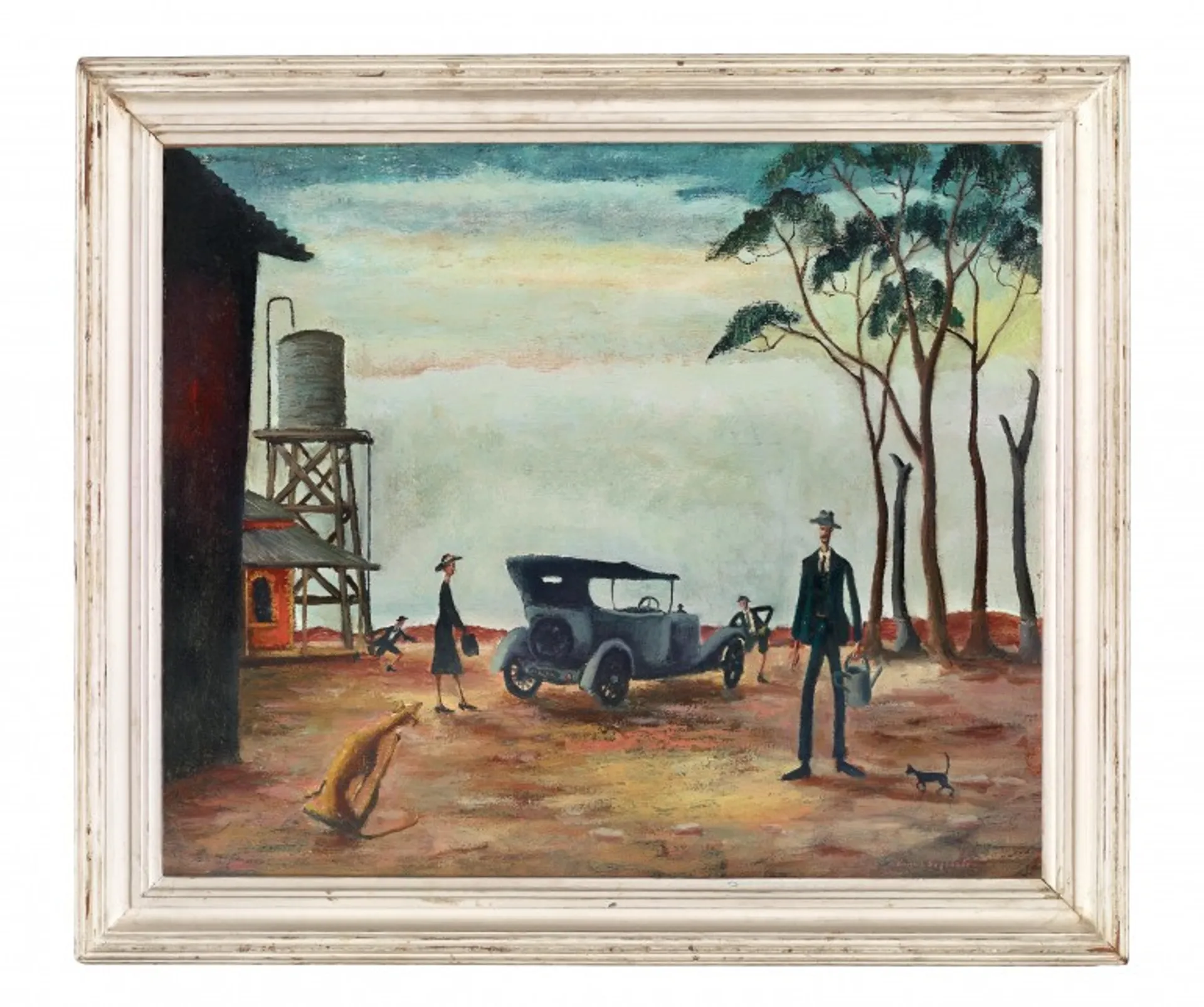 Rare painting by Russell Drysdale could sell for more than $3m at Melbourne auction