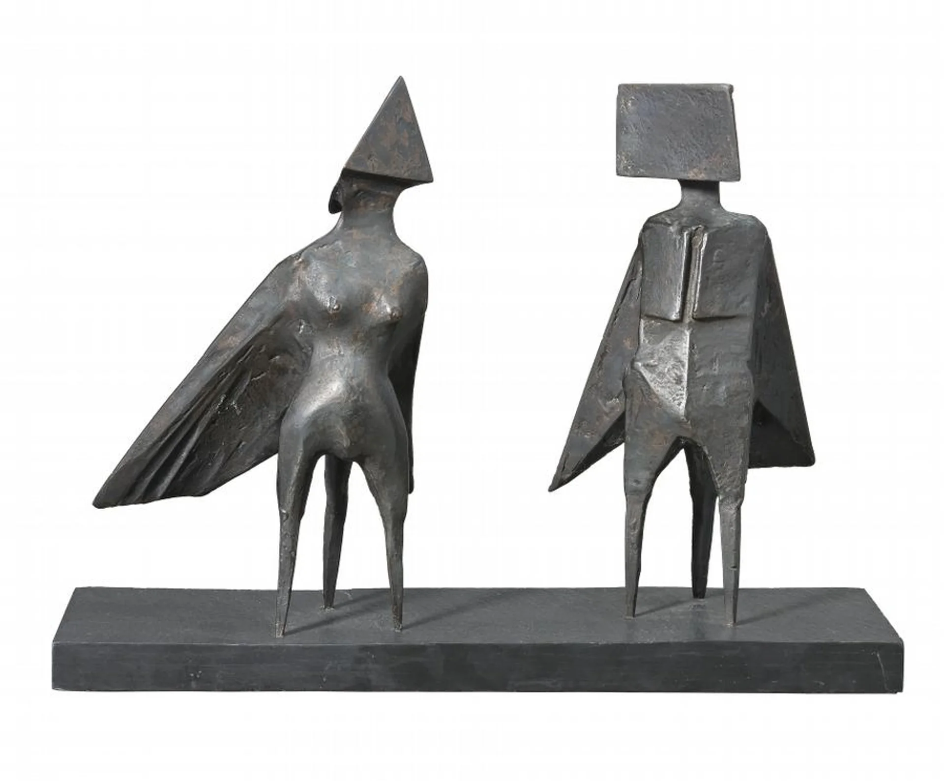 MAQUETTE III TWO WINGED FIGURES