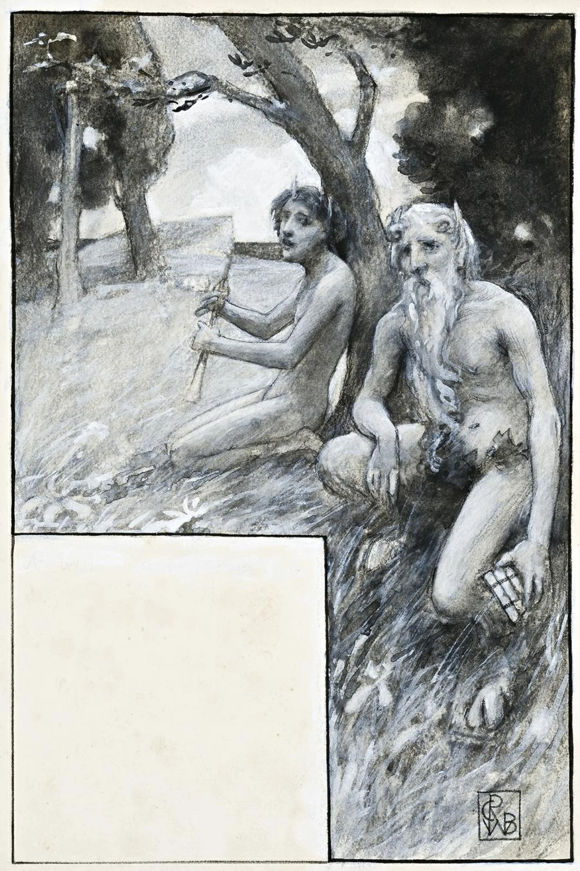 YOUNG AND OLD SATYR