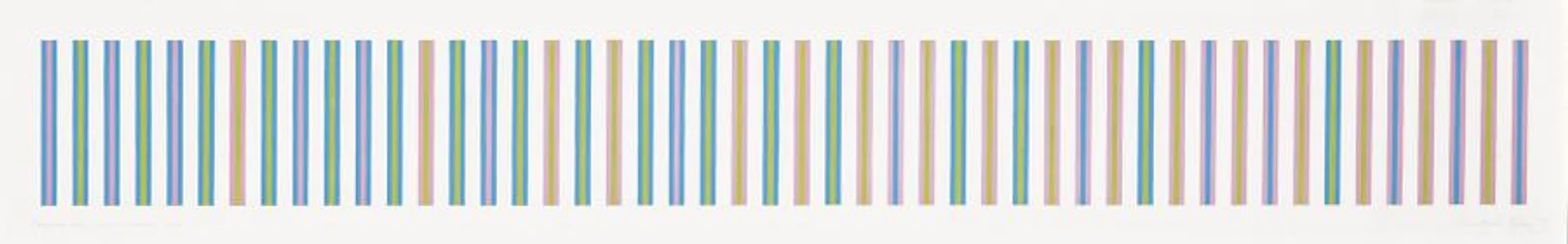 SEQUENCE STUDY 1, TURQUOISE, MAGENTA, OCHRE