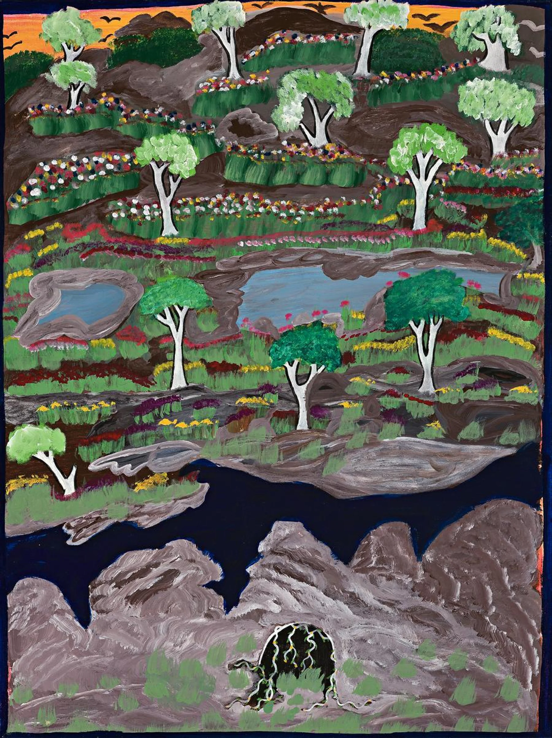 LANDSCAPE AND CAVE